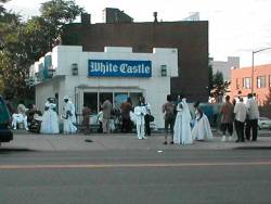 its a nice day for a white castle wedding