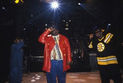 New Yortk, Ny- 1997: (Left To Right) Lil&Amp;Rsquo; Cease, Notorious B.i.g And Puffy