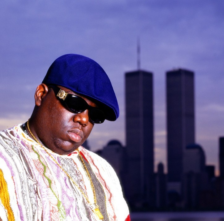 It was my idea to get this shot of Biggie in front of the twin towers in NYC. I knew