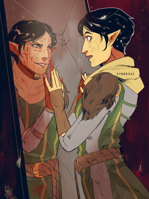 synnesai:【REFLECTION】#dragonage60min // bloody daisy ★ Please help support my art at my patreon! –you can get hi-res fil