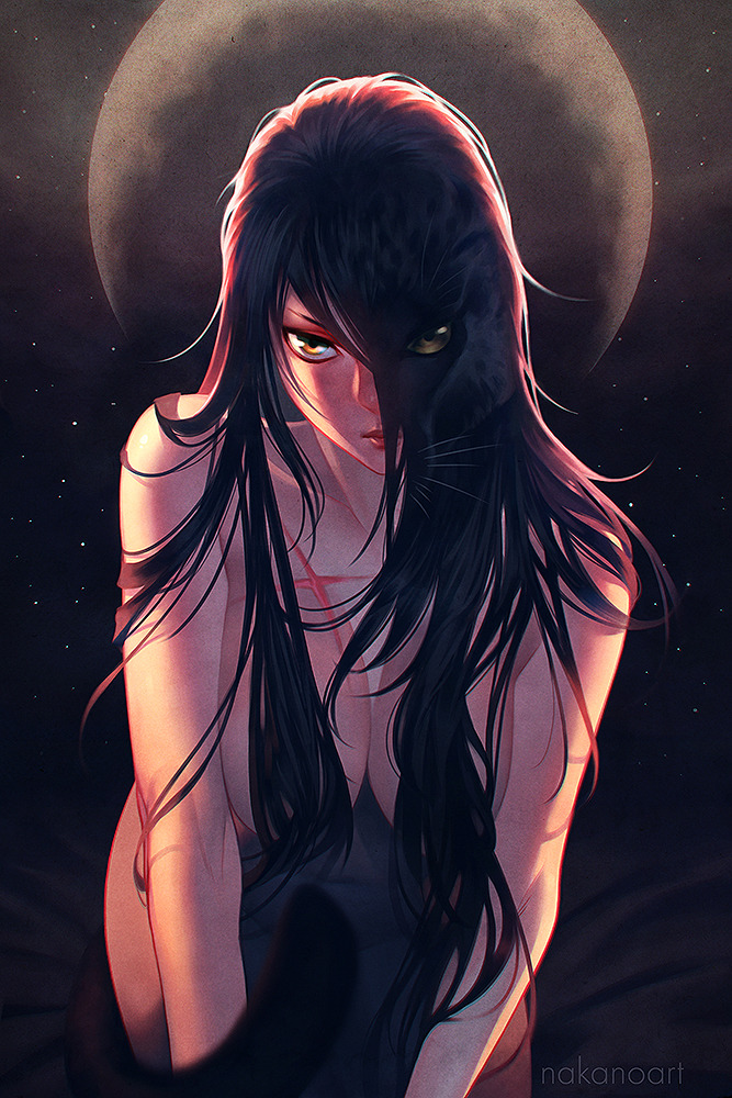 moonlightgear:  mickyyyyy:  Creature of the Night by nakanoart     Lake of Amazing
