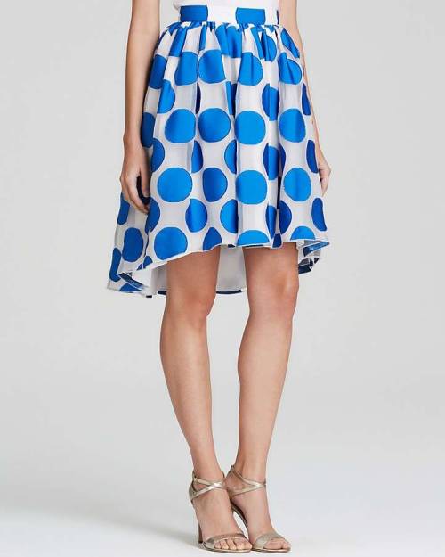 i-love-polka-dots:Alice + Olivia Skirt - Camille Polka Dot PoufYou’ll love these Skirts. Promise!