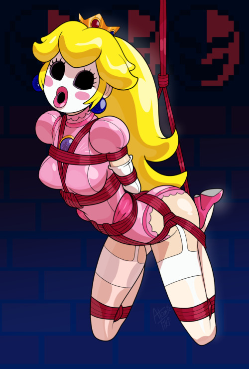 Shyguy masked Peach heavily inspired by @ImaDeeJ @DrewGardnerArt and @shaxbert I used a LOT of refe