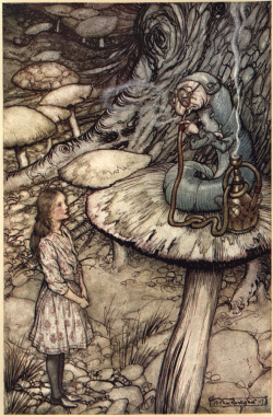 suicideblonde:  Alice and the Caterpillar (1907)