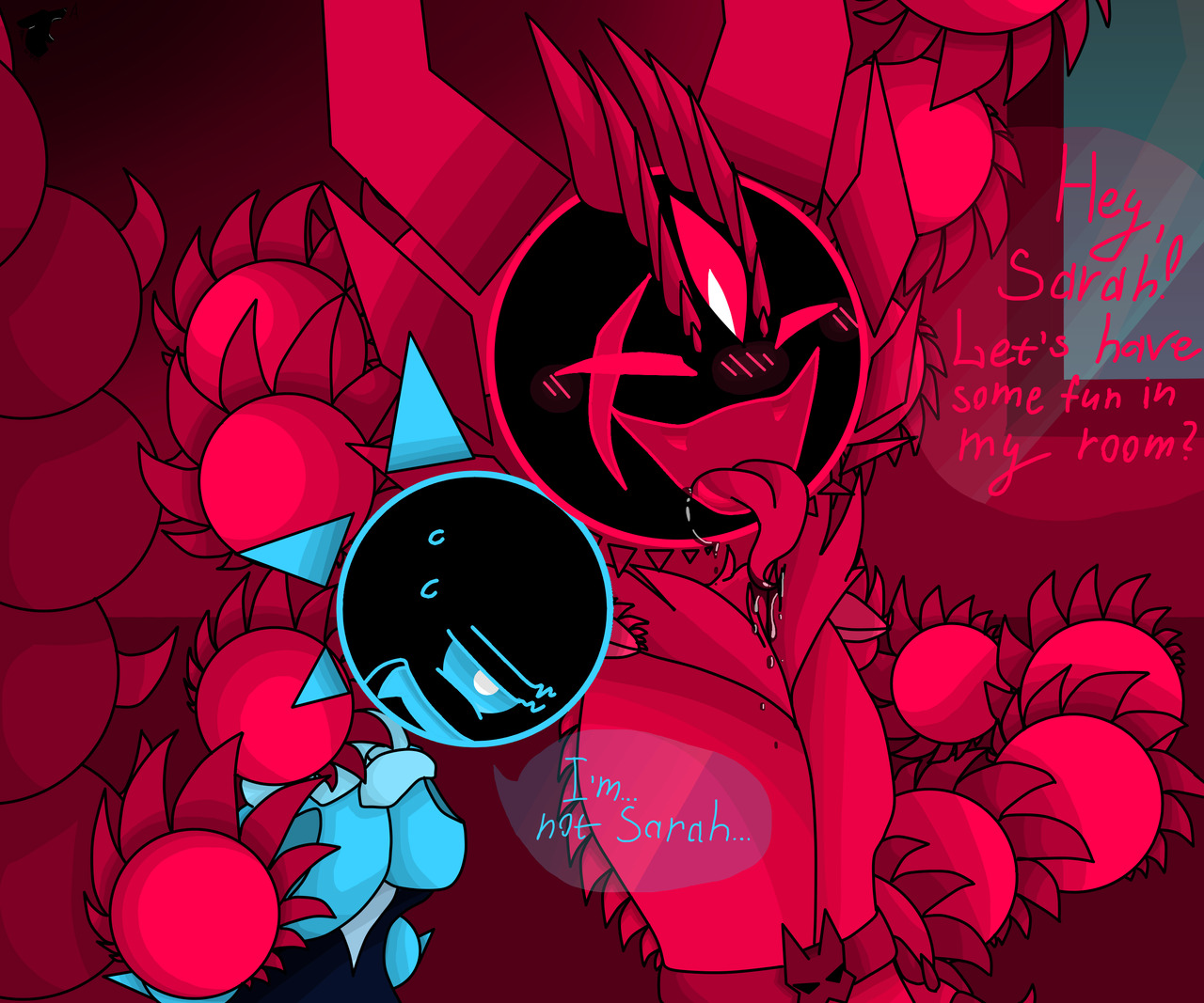 Blue radical circle creep – @dontvap0rdawave on Tumblr