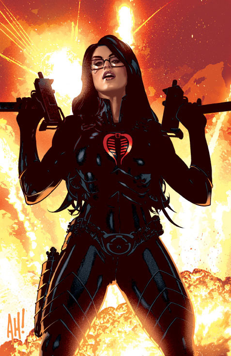 loqhay:  Different takes on the Baroness the first ever terrorist wearing emo glasses  from G.I.JOE -  part 1 1-2 Bruce Timm 3-6 Adam Hughes 7-8 Arthur Adams 9-10 Frank Cho 