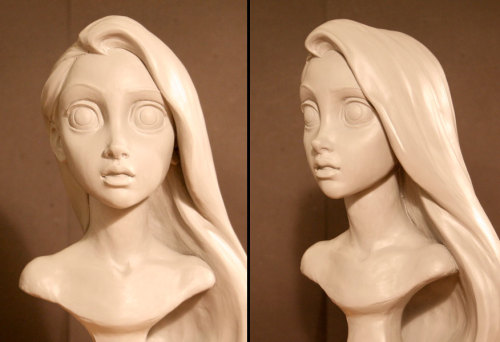 Rapunzel character sculptures for Tangeld by Kent Melton