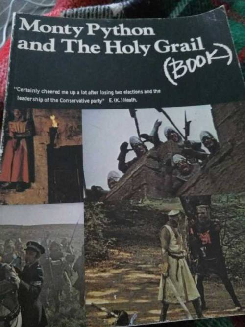 lucrezianoin:I found the script of The Monty Python and the Holy Grail and all the comments and adde