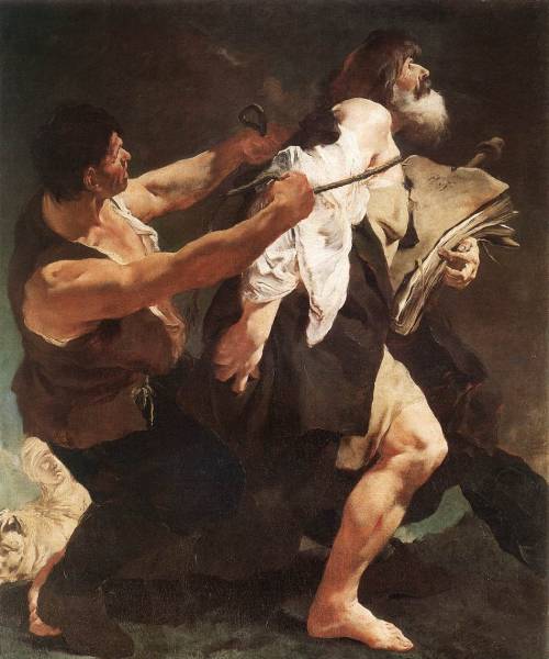 Martyrdom of Saint James, by Giovanni Battista Piazzetta, Chiesa di Sant'Eustachio, Venice.