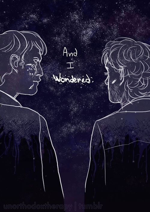 unorthodoxtherapy:  I believe some of our stars will always be the same. — (Please click to make it bigger <3)I. FINALLY. FINISHED. THIS.For @hannibalcreative‘s current event, #ItsStillBeautiful c:I hope you all like it <3My art blog   ☆