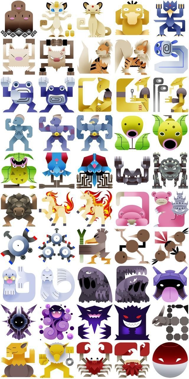 expedition-pokemon-go:    Original 151 as Monster Hunter icons!:::Source:::http://imgur.com/gallery/OCqvs