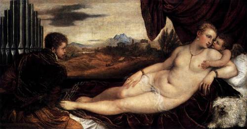 Titian, Venus and Cupid with an Organist, 1548-9.