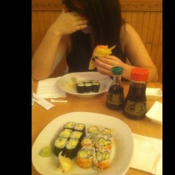 Romantic Sushi date with @xtinadanielle 