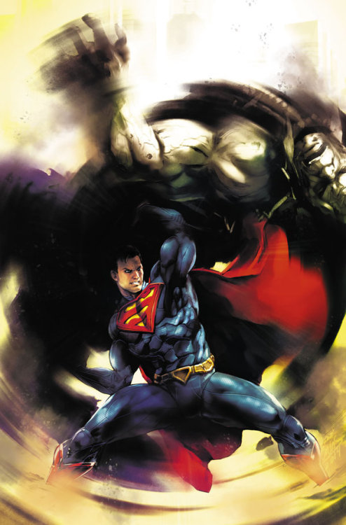 xombiedirge:  Arkham Origins’ Batman & Injustice’s Superman by Santi Casas