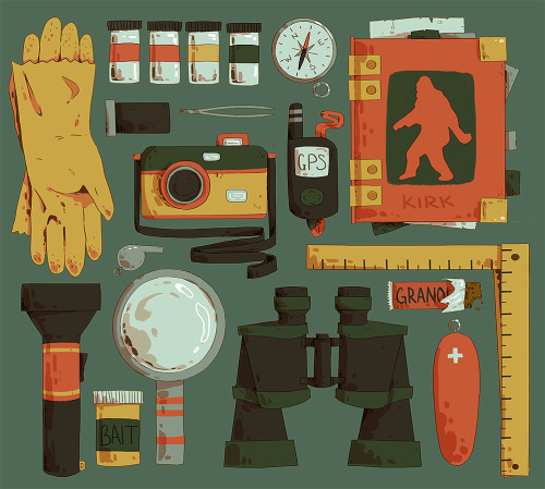 flaroh: a crytozoologist’s packing list :0 ~merch here~