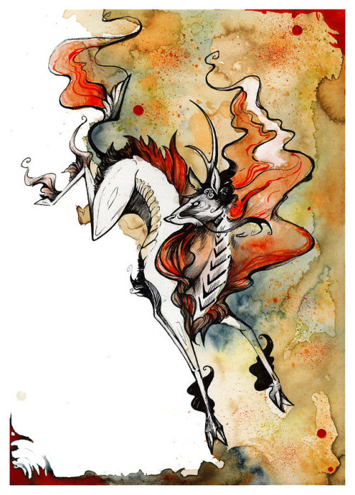 creaturesfromdreams: Featured Artist #21: Rubis Firenos Rubis is a French artist who uses several te