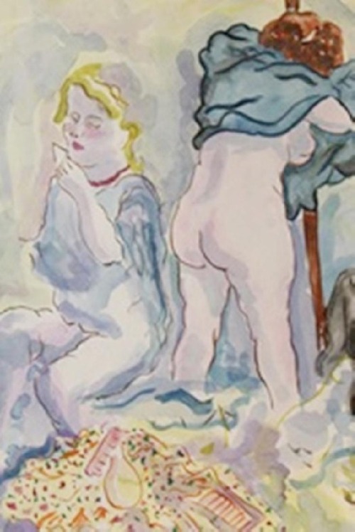 Two Women by George Grosz, 1920s.Set to go to auction on October 11th, the painting’s estimate