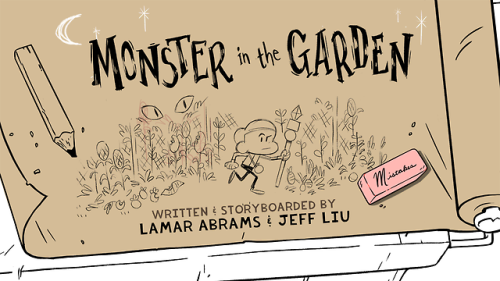 crewofthecreek: Monster in the Garden - Title Card Designed and painted by Maaike Scherff Premi