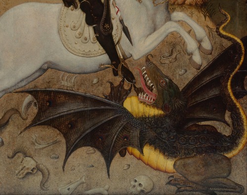 Saint George Killing the Dragon (detail) - Bernat Martorell (1390–1452)1434/35tempera on panel1,556 