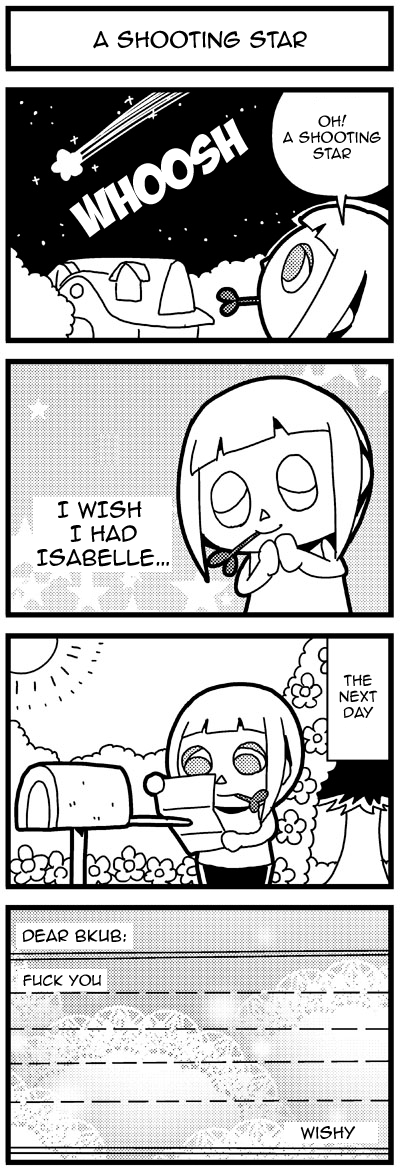 koholint:  bkub made some animal crossing comics and i tried to translate them but
