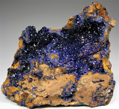 Azurite on matrix - Mount Chalmers Mine, Rockhampton, Rockhampton Region, Queensland, Australia