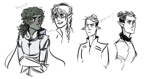 lyricalt:Some characters from The Goblin Emperor by Katherine Addison. I’ve been trying to get