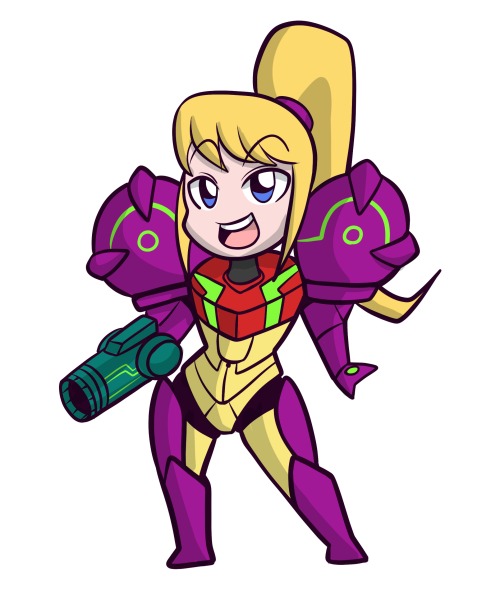 captainanaugi:  Been a while since I’ve done some cutie Samus with some effort. Did some alt colors too