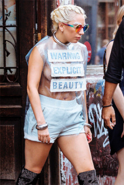 ladyxgaga: July 11th, 2015: Out and about in Amsterdam, Netherlands    that shirt is actually really fuckin cool.
