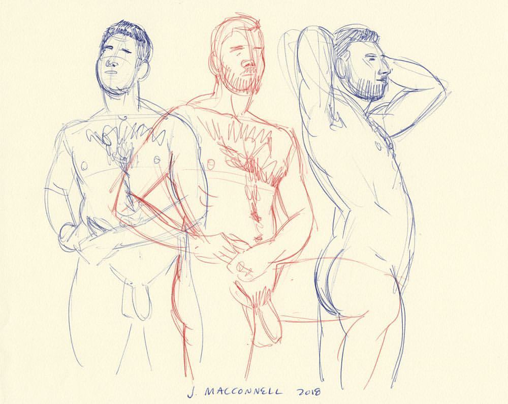 johnmacconnell:Three-minute sketches of the handsome Max @m_maxence  #johnmacconnell