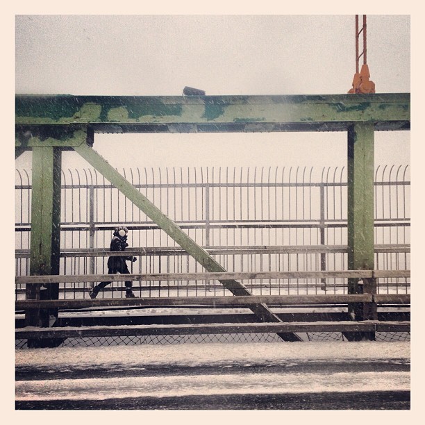 bruceley:  Slowest commute to date. No view from the bridge #dartmouth #halifax