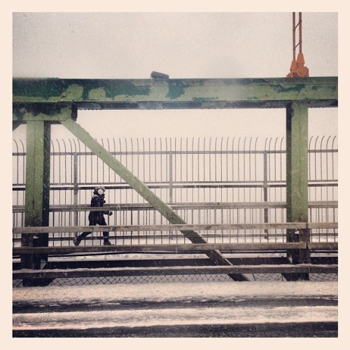 bruceley:  Slowest commute to date. No view from the bridge #dartmouth #halifax