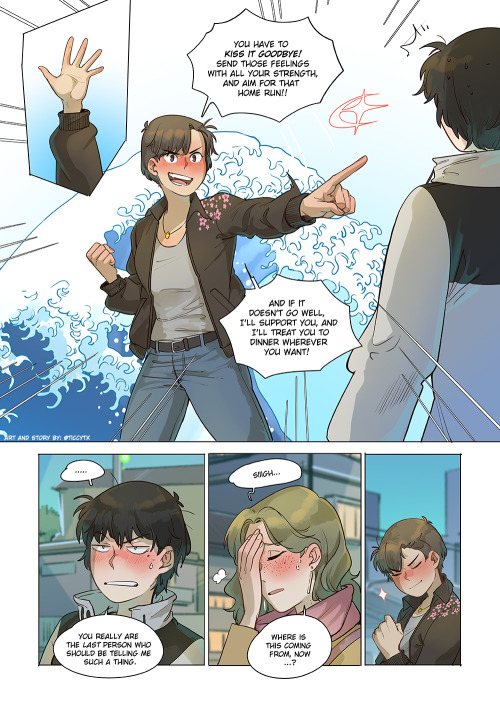 kissitgoodbyecomic:Page 124! Read it on  Tapastic and Webtoon too!! Or read more pages on Patreon in