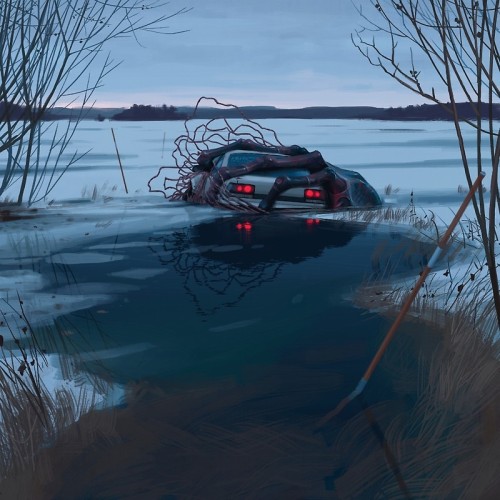 Simon Stålenhag (Swedish, b. 1984, Stockholm, Sweden) - A Cold Hug from Things from the Flood series