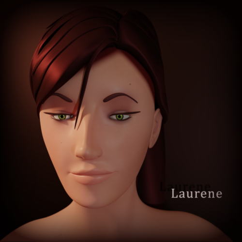 Laurene 1.0 facerig tests :). Actually going to start working towards an animation I have in mind no
