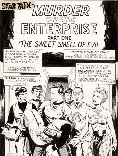 Original art by Al McWilliams from Gold Key’s Star Trek #48 (1977).  The script for this story