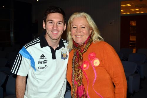 fyleonella:  Lionel Messi during an interview with Estelita Ventura. You can read it here. 