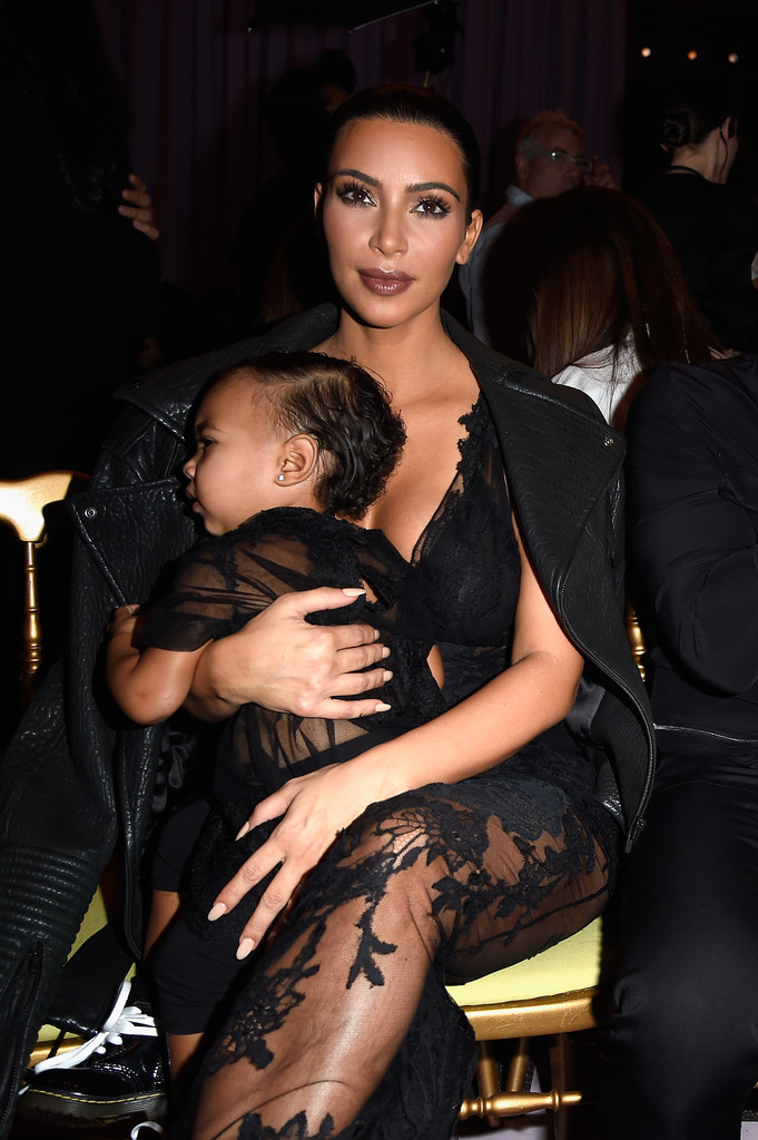 kimkardashianfashionstyle:  September 28, 2014 - Kim Kardashian &amp; North