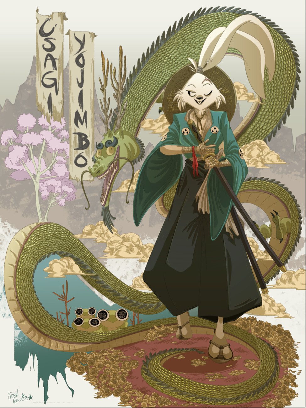westcoastavengers:  Usagi Yojimbo by José Garcia