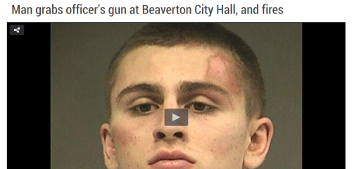 So a guy fights the cops, manages to get one of their guns, actually FIRES it at them, and is then t