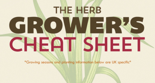 The Herb Growing Cheat Sheet [Infographics]Now we’ve entered spring and the sun is starting to