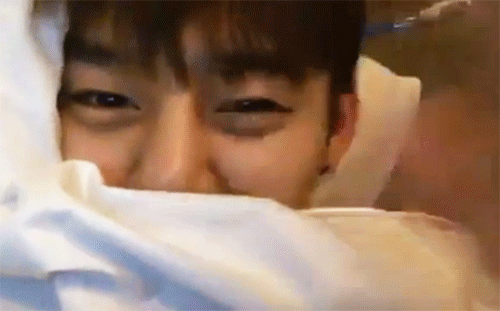 Face Timing Daehyun Right Before You Both Go To Sleep.