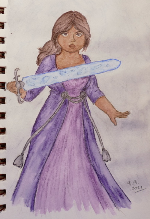 ilwinsgarden:Emma Crewe. After drawing Warrick last time, I had to try to draw Emma next of course, 