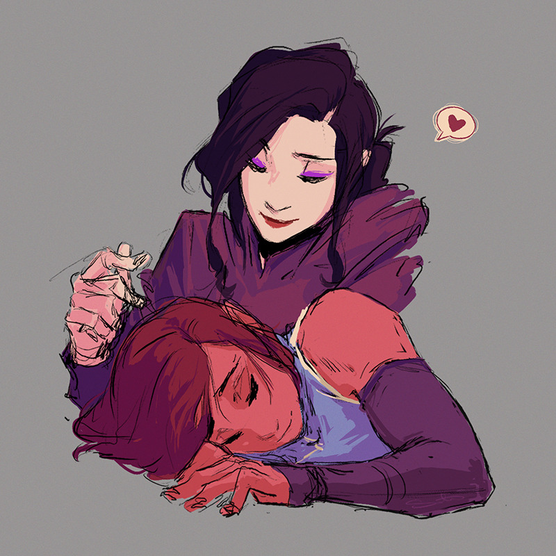 samanthadoodles:    Korrasami sketch drop (Part Two) 💫  [Part One] Keep reading