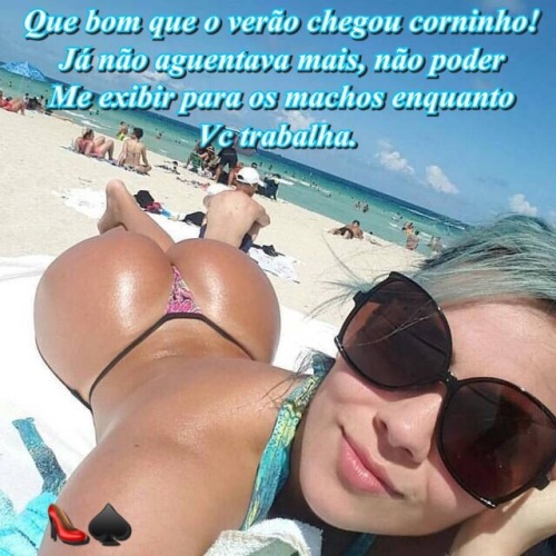comedorfetishistacwb: Esposinha bikini e exibida… Meu número!