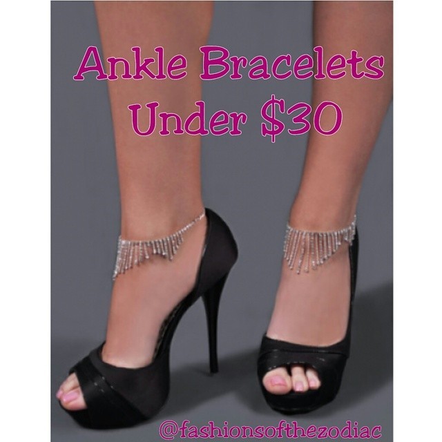 Anklets now Available for under $30 shop today. Enter code FOTZ5 to recieve an extra 5% off your order! Free shipping on orders over $100. #Fashionsofthezodiac #UnleashyourZODIAC #Pisces #Aquarius #anklebracelets #Anklets
#fashion #fashiondesigner...