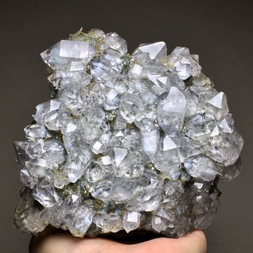 Herkimer Diamonds with Sepiolite inclusions