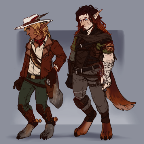 jack &amp; serris, the 2 main characters for my comic thats gonna be a thing&hellip;&hel