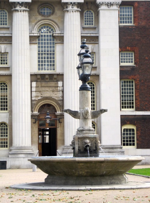 Fountain and Building, Royal Naval College, Greenwich, 2010.