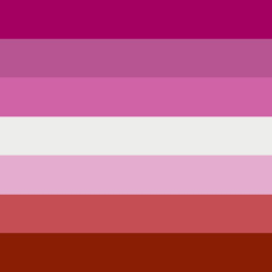 stim-for-all:  stimmywhale:  (Lipstick) lesbian flag stimboard for anon! Sorry it’s not the best, I don’t really have the patience to find the perfect colors to match color palettes like this- as always, credits in captions  This is wonderful!! I