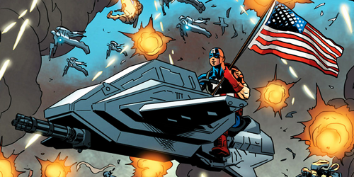 comickazee:  President Cap: America is my White House.  (Ultimate Comics: the Ultimates